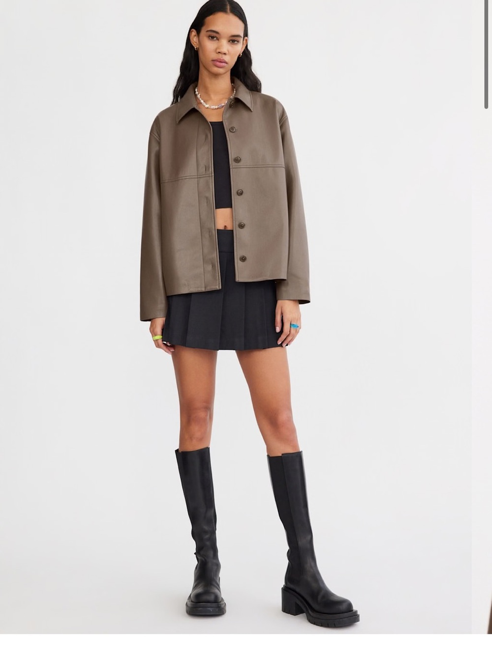 Sunday Best Gabby Shirt Jacket Shitake